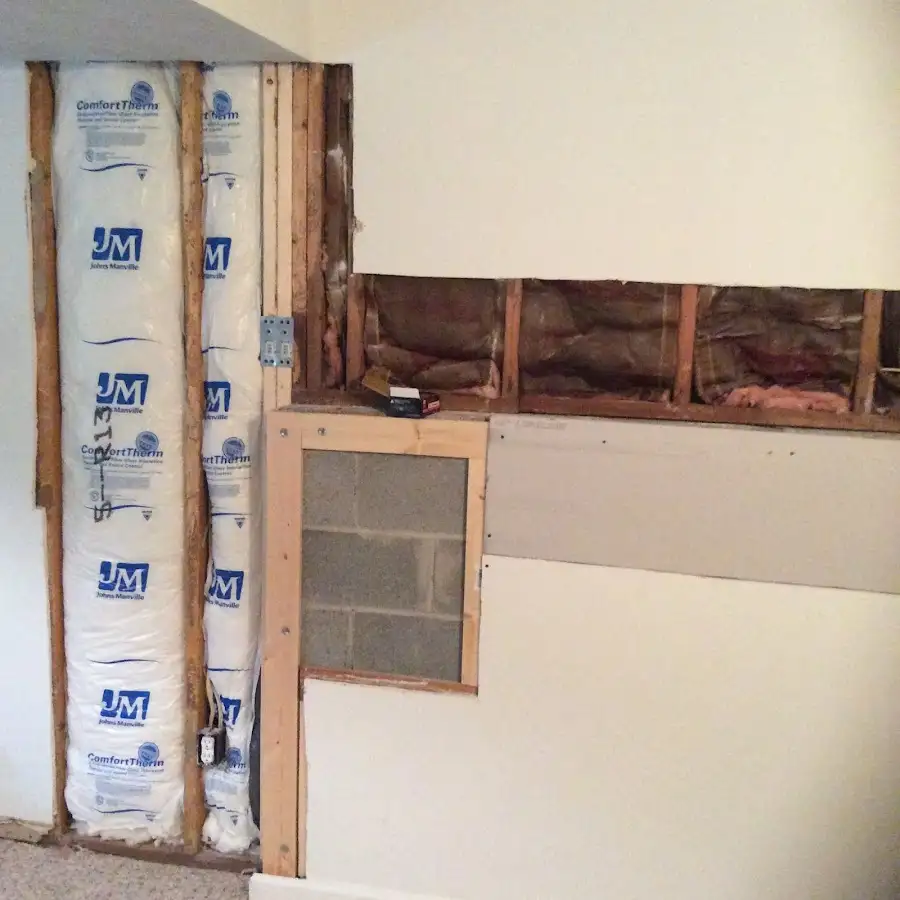 Wall insulation replacement during Odor Removal & Deodorization in Minooka
